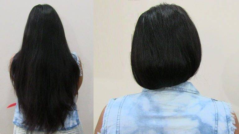 how to make long hair look short