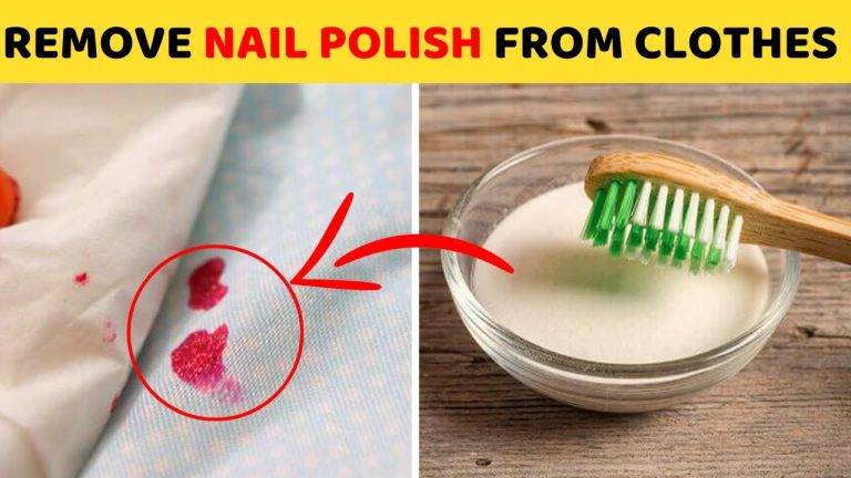 how to remove nail polish from clothes
